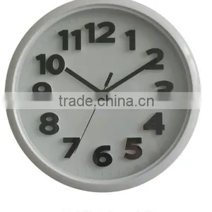Hot Selling Home Decor 3d Round Plastic Wall Clock thumbnail-1