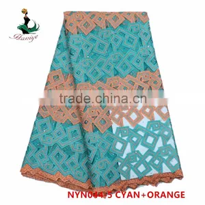 2016 Haniye African Accessories Tulle Lace Fabric For Women Dress/NYN44 thumbnail-2
