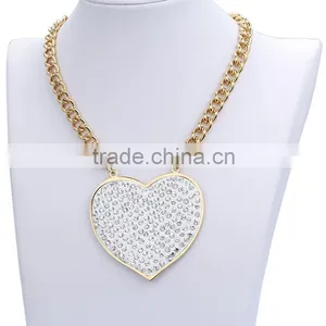 Broken Heart Shaped Stainless Steel Chain Necklace Jewery Set thumbnail-4