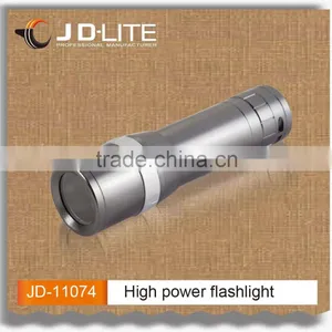 Aluminum High Power Led Torch Lighter Powered by 3*AA Batteries With High Beam thumbnail-1