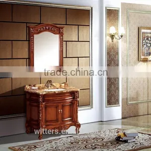Classical Antique Bathroom Furniture With Legs WTS615 thumbnail-4