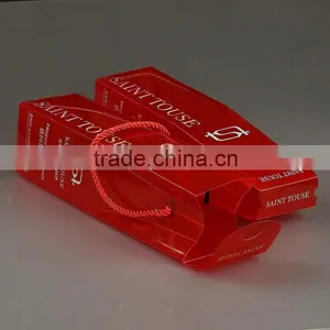 Custom Christmas Wine Gift Boxes for Bottle Carrier thumbnail-1