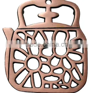 Teapot Shape Cast Iron Trivets thumbnail-1