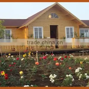 Prefabricated Wooden House In 50.3sqm For Outdoor Use With Roof Tile thumbnail-1