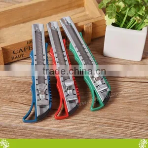Free Sample Plastic Box Cutter Safety Knife Office,Portable Mental Art Knife Factory,Utility Cutter Safety Knife Tool for Office thumbnail-6