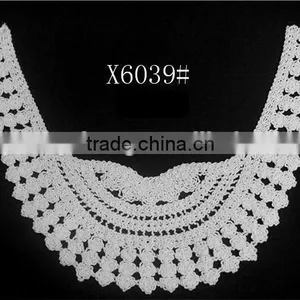 Machine Knited Crochet Cotton Lace Collars, Women Dress/ Blouse Neck Collars Factory thumbnail-4