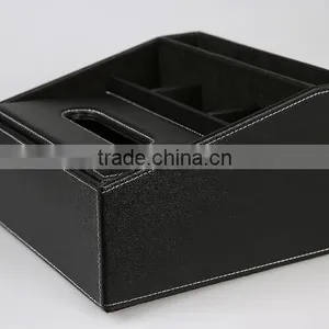 High Quality Originality Black PU Storage Box/tissue Boxes thumbnail-3