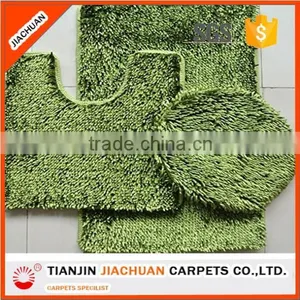 Long Pile Polyester Washable Shiny Chenille 3 Piece Bathroom Mat Sets thumbnail-6