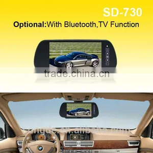 Newest High Resolution Full HD 7"TFT LCD Car Rear View Mirror Monitor thumbnail-5