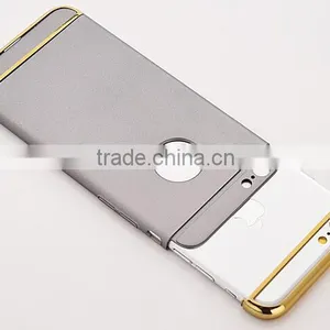 Luxury Removable 3 in 1 Hard Plastic Case For IPhone 6 6S 4.7 / Plus 5.5 PC Plating Matte Cover For IPhone 6S Case thumbnail-3