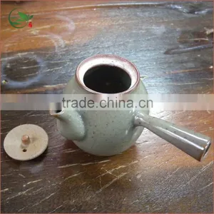 150ml Sky Blue Japanese Oval Kyusu Clay Water Tea Pot thumbnail-1