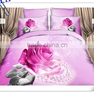 4 Pcs Home Textile Cotton Bedding Set Blanket Cover 3d Duvet Cover Set Bed Linen Set Made in China thumbnail-5