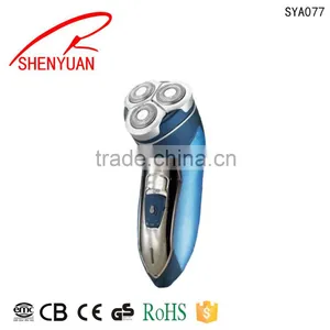 Rechargeable Electric Man Shaver With Three Individually Floating Rotary Heads thumbnail-1