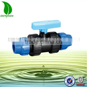Double Union and Male Thread PE Ball Valve thumbnail-1