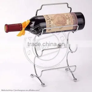 2016 Triple Chrome Plated Wire Wine Rack Wine Shelf thumbnail-1