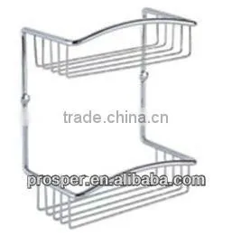 Metal Chrome Hanging Bathroom Shower Rack thumbnail-1