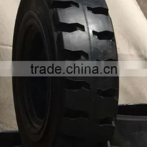 Forklift Tire 5.00-8, 6.00-9, 6.50-10, 7.00-12, 8.25-15, 7.50-16, 21*8-9 China Industial Solid Tire thumbnail-1