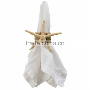 Personalized Handmade Color Painted Decorative Poly Resin Starfish Napkin Ring Set thumbnail-1