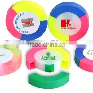 3 in 1 Circle Round Shaped Geometric Figures Promotional Highlighter Pen With Shapes for Promotion/Highlighter Marker thumbnail-4