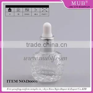 15ml Unique Shape Clear Glass Dropper Bottle With Pipette for e Liquid / Empty Essential Oil Container thumbnail-5