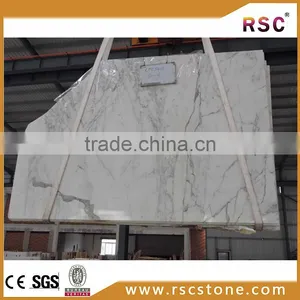 Statuario White Marble Custom Cut Marble Table Top thumbnail-1