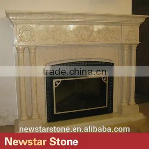 Natural Marble Fireplace Mantel thumbnail-1