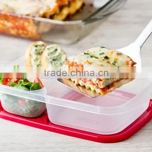 New Products 3 Compartment Plastic Bento Food Lunch Box thumbnail-1