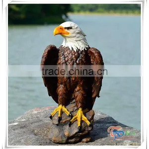Hot Sale Fiberglass Decoration Eagle Garden Animal Statue for Sale thumbnail-5