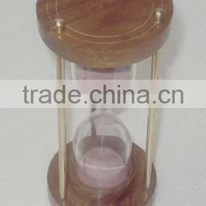 Wood Sand Timer, Hourglass Sand Timer, Minute Sand Timer, Sand Hourglass, Hourglass Timer, Brass Sand Timer, Timer thumbnail-3