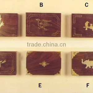 Wood Gift Box, Wood Carving Box, Fine Brassinlay Box, Decorated Gift Boxes, Hand Carved Wood Box, thumbnail-1