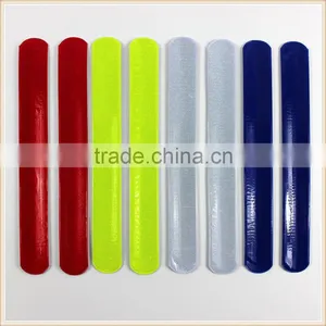 A PAIR OF HIGH-VIZ KIDS REFLECTIVE SLAP SNAP BANDS FLUORESCENT SAFETY STRAPS thumbnail-3