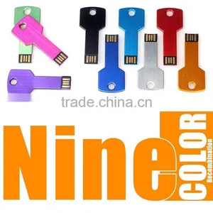 Colorful Key Shaped Customized Logo 4gb 8gb 16gb 32gb USB Flash Drive thumbnail-1