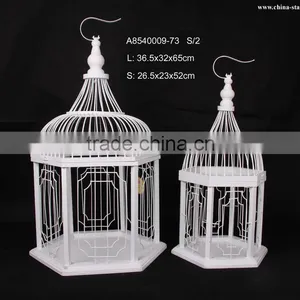 Elegant White Bird Cages for Indoor or Outdoor Decoration thumbnail-1