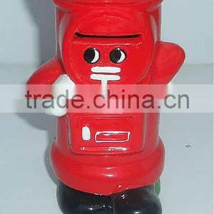 Pillar-box Shaped Ceramic Saving Bank thumbnail-1