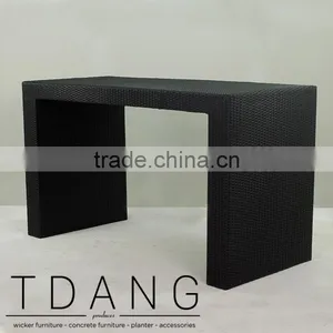 Coco Bar Wicker Table - Outdoor Wicker High Dining Bar Table thumbnail-1