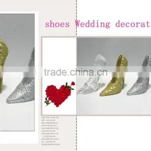 Acrylic Manufacturer Craft Clear Crystal Shoes Wedding & Valentines Gift thumbnail-1