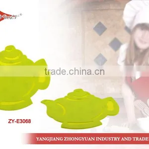 Tea Pot Shaped Silicone Mat, Kitchen Pad thumbnail-1
