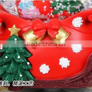 Hot Sale Christmas Gifts Polyresin Snow Globe With Music Box thumbnail-3