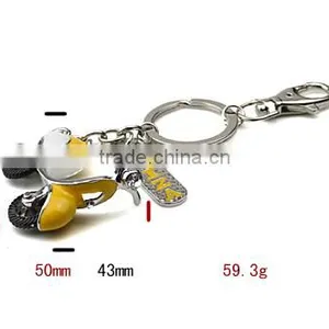 Yiwu Factory Cute Blank Custom Angel Keychain For Kids KY07-0027 thumbnail-1