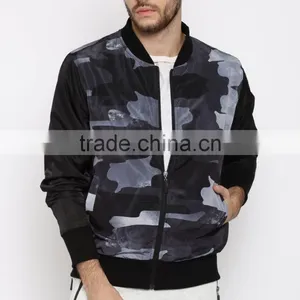 Hot Sale Men Camo Printed Windbreaker Without Hood thumbnail-1