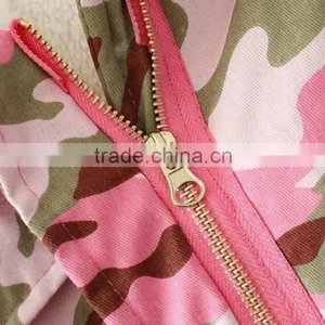 Women's Thicken Camouflage Fleece Faux Fur Warm Winter Coat Hooded Parka Overcoat Jacket thumbnail-5