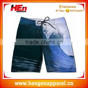 Hongen Apparel Custom Comfortable Blank Beach Shorts Hot Sale Full Sublimation Comfortable Board Shorts thumbnail-1