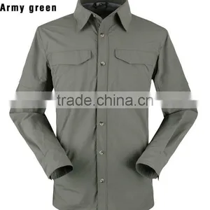 Outdoor Shirt Men Wader Shirts uv Long Sleeve Polyester Quick Dry Fishing Shirts Custom-made thumbnail-1