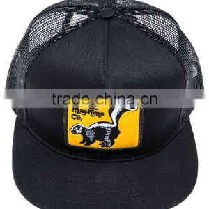 Stylish 5 Panel Black Neon Snapback Trucker Hats thumbnail-2