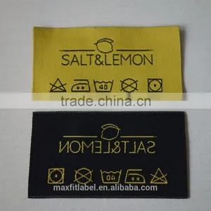 2017 Hjgh Quality Satin Damask Woven Labels for Clothing thumbnail-5