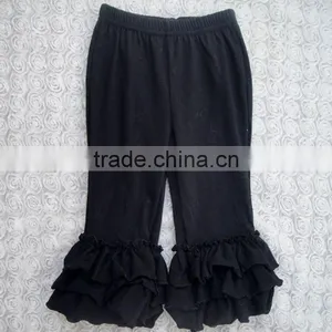 Childrens Boutique Ruffle Girl Leggings Wholesale Icing Triple Ruffle Pants thumbnail-5