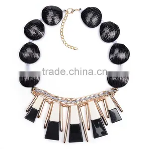 Fashion Unisex Black/white Charms Costume Necklace Jewelry thumbnail-2