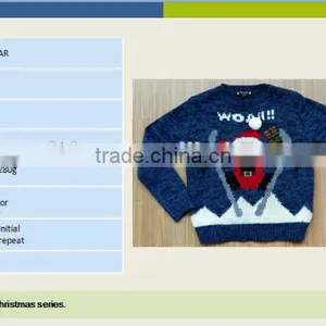 High Quality Unisex Knitted Christmas Sweaters Ugly Christmas Pull Over Sweaters (BKNB20) thumbnail-2