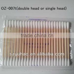 Wooden Stick Cleanroom Cotton Swab Effective Absorbed Swab thumbnail-1