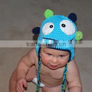 Fashion Custom Cool Winter Handmade Crochet Cartoon Hat thumbnail-1